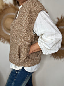 Gilet sans manche BAKARI Camel