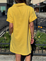 Charger l'image dans la galerie, Robe denim Jaune - MAELYS
