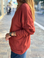 Charger l'image dans la galerie, Pull doux GABRIEL Terracotta
