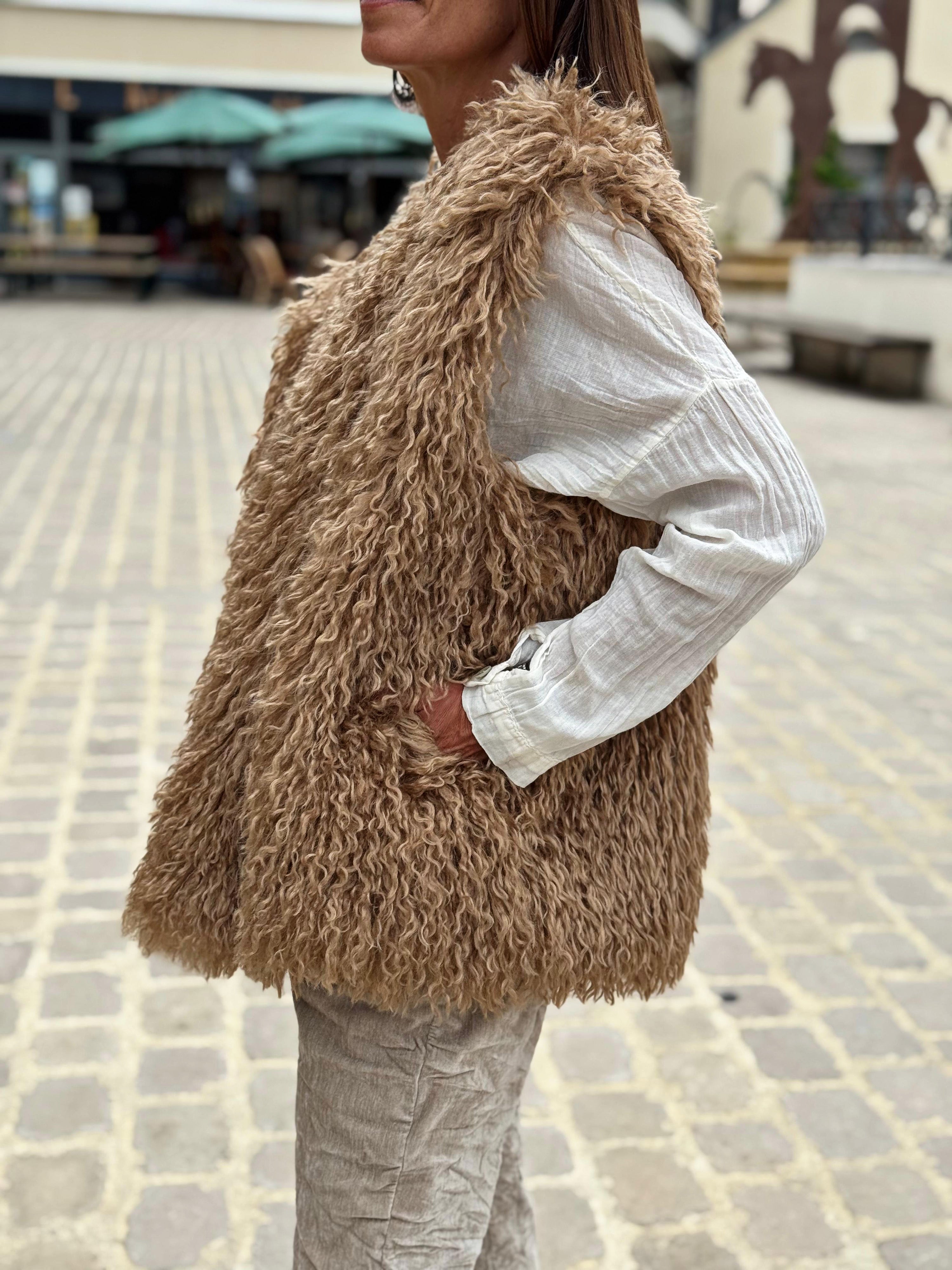 Gilet sans manche KIM Camel