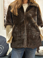 Charger l&#39;image dans la galerie, Veste/Poncho MAYA Choco
