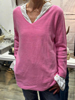 Charger l'image dans la galerie, Pull doux TAO Rose malabar
