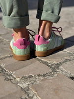 Charger l'image dans la galerie, Baskets basses femme ZIA Vert pastel
