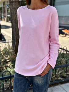 Pull doux LINO Rose