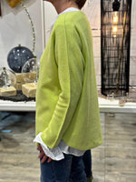 Charger l'image dans la galerie, Pull doux TAO Vert anis
