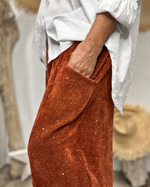 Charger l'image dans la galerie, Pantalon velours cotelé EMILIO Rouille
