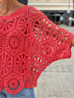 Charger l'image dans la galerie, Pull crochet + Top ZARA Corail
