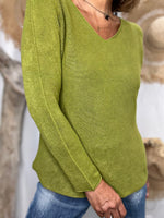 Charger l'image dans la galerie, Pull doux TAO Vert olive
