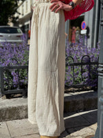Charger l&#39;image dans la galerie, Pantalon gaze de coton YAGO Ecru

