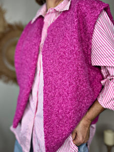 Gilet sans manche BAKARI Fuchsia