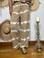 Charger l&#39;image dans la galerie, Pantalon gaze de coton MATTEO Camel
