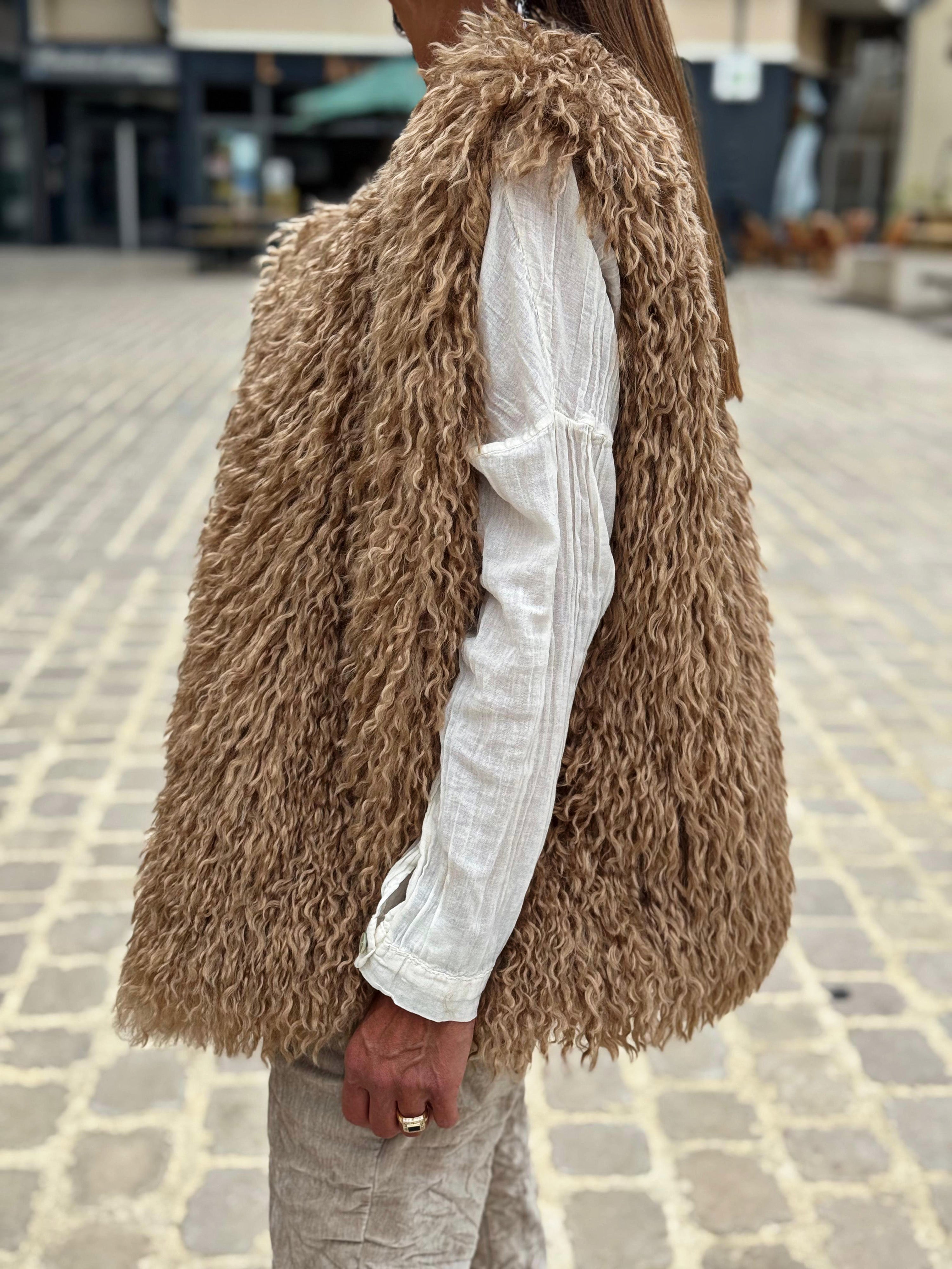 Gilet sans manche KIM Camel