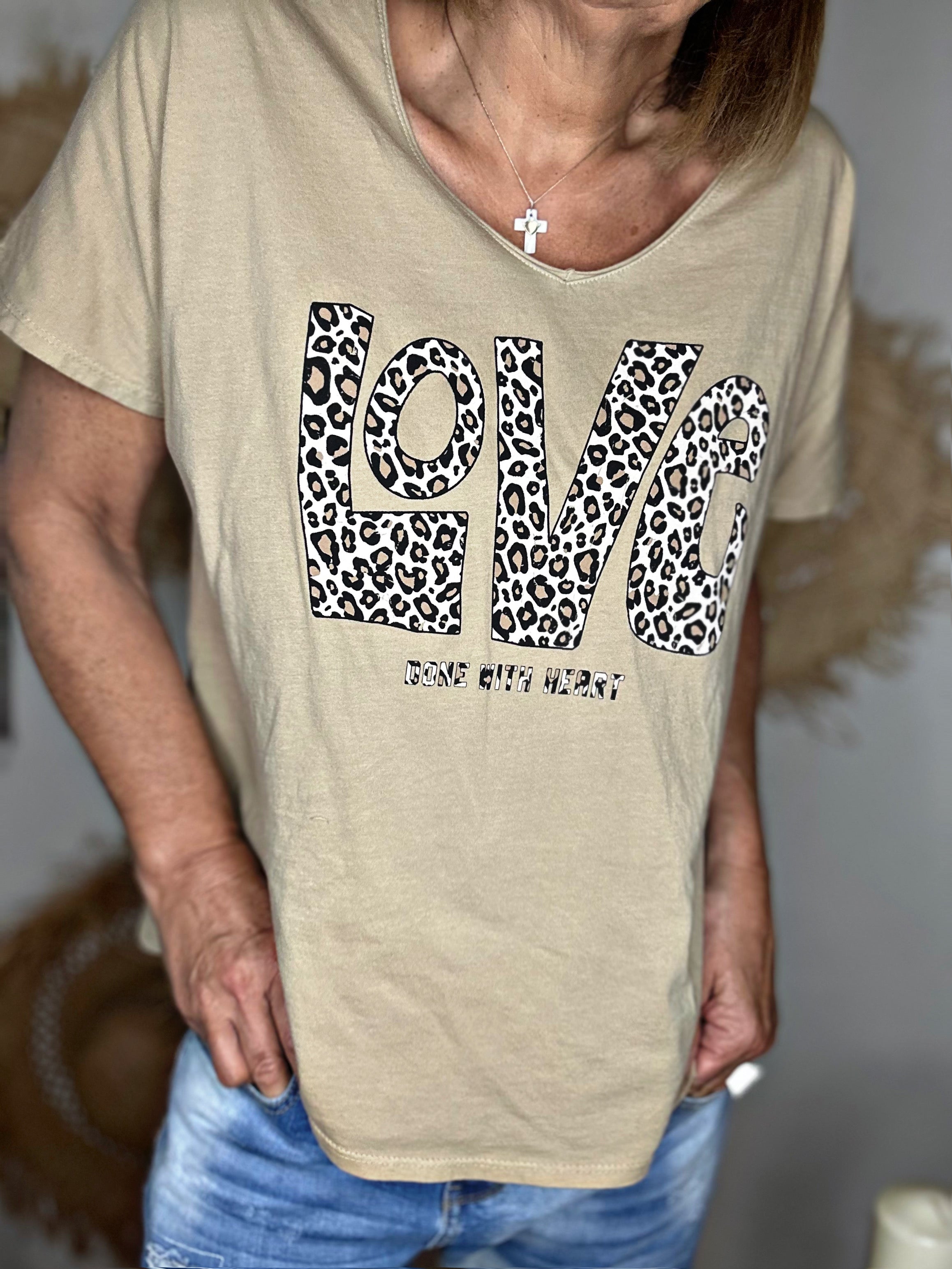 Tee shirt LOVE Camel