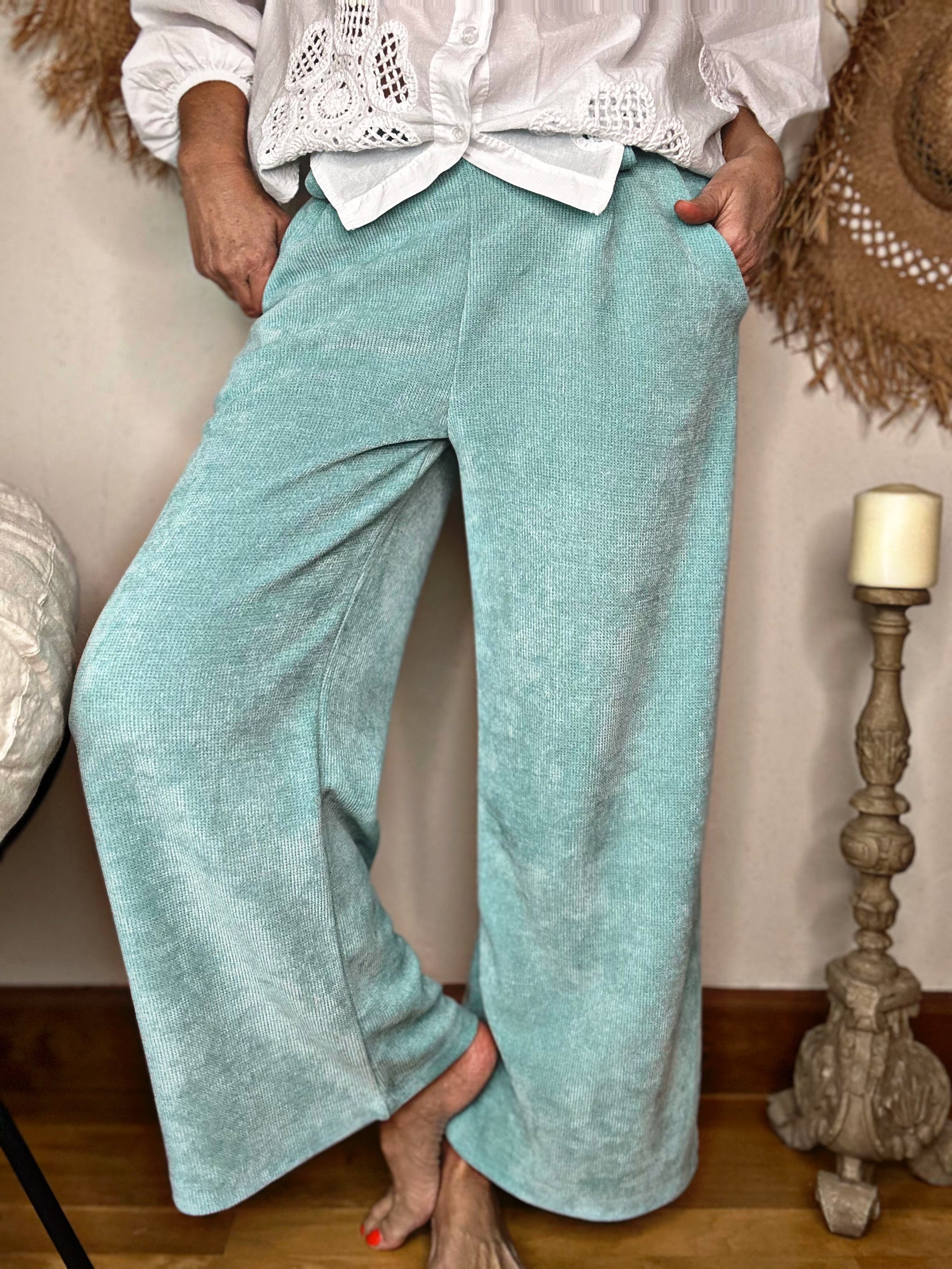 Pantalon EZIO Turquoise