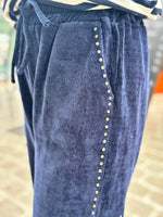 Charger l'image dans la galerie, Pantalon velours cotelé souple LEON Marine
