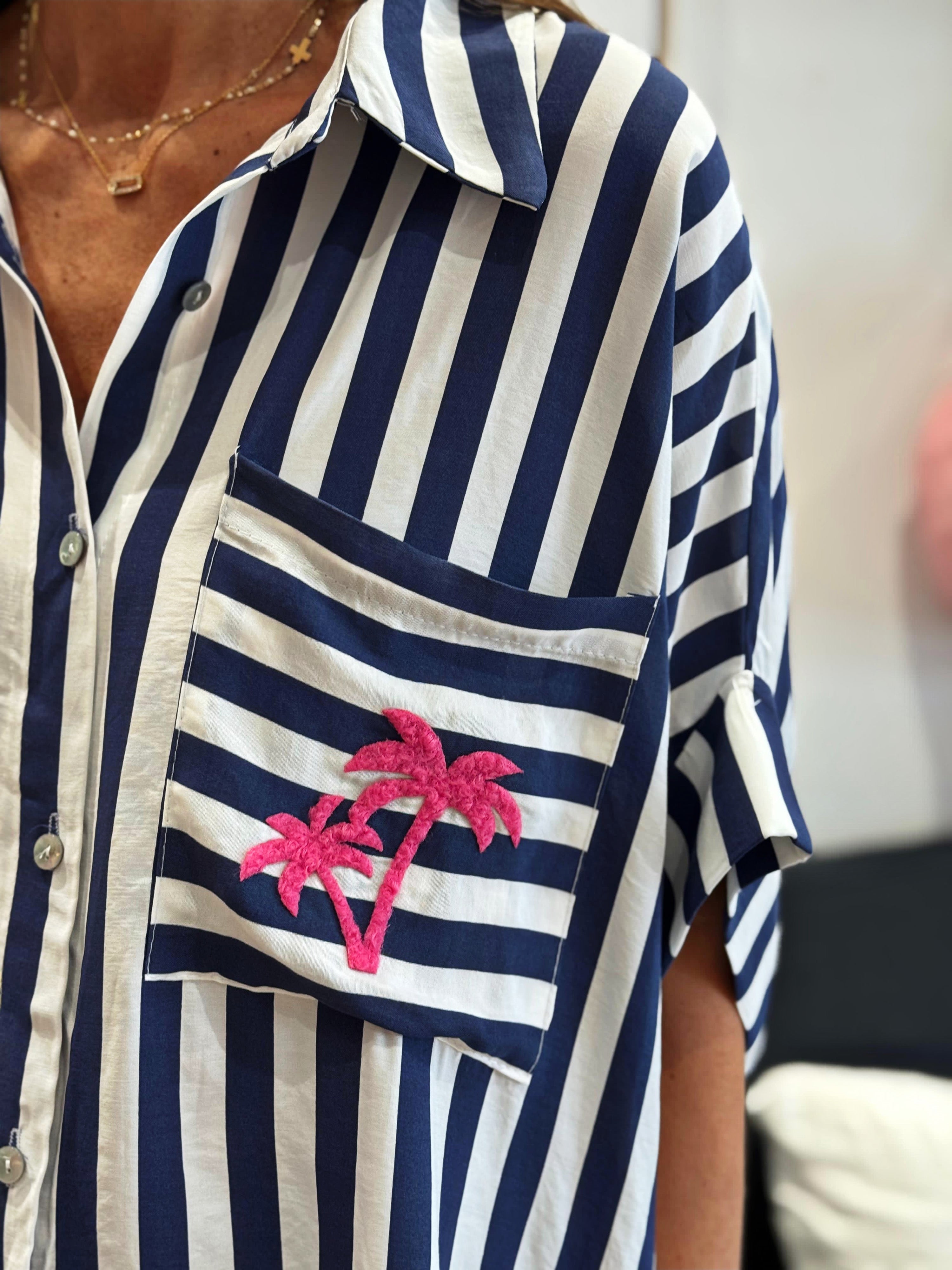 Chemise TAKE ME TO PARIS Marine