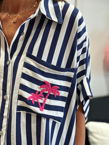 Chemise TAKE ME TO PARIS Marine