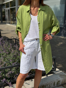 Robe lin  HAVANA Vert
