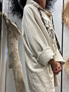 Sweat à capuche DYNA Ecru
