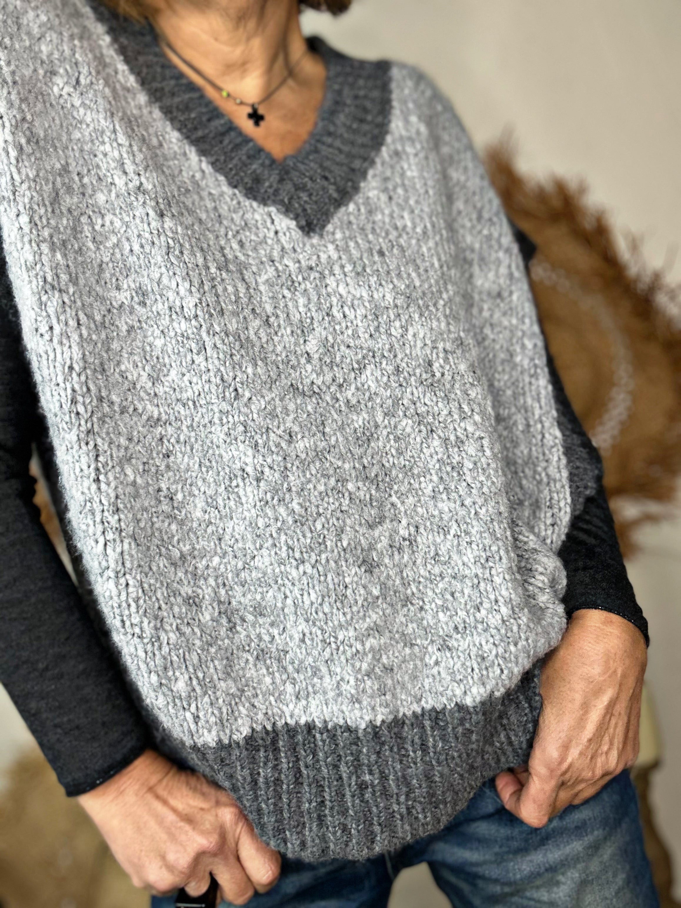 Pull sans manche PALENCIA Gris