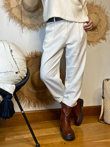 Pantalon CITY Ecru