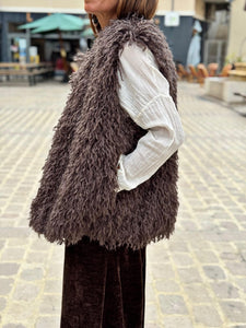 Gilet sans manche KIM Choco