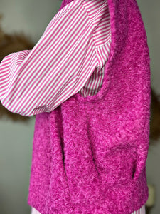 Gilet sans manche BAKARI Fuchsia