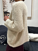 Charger l&#39;image dans la galerie, Pull BE HAPPY Lait/Bordeaux
