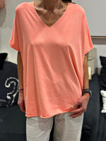 Charger l'image dans la galerie, Tee shirt uni LORIS Corail
