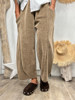 Charger l'image dans la galerie, Pantalon velours cotelé EMILIO Beige

