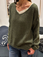 Charger l&#39;image dans la galerie, Pull VOTO Kaki
