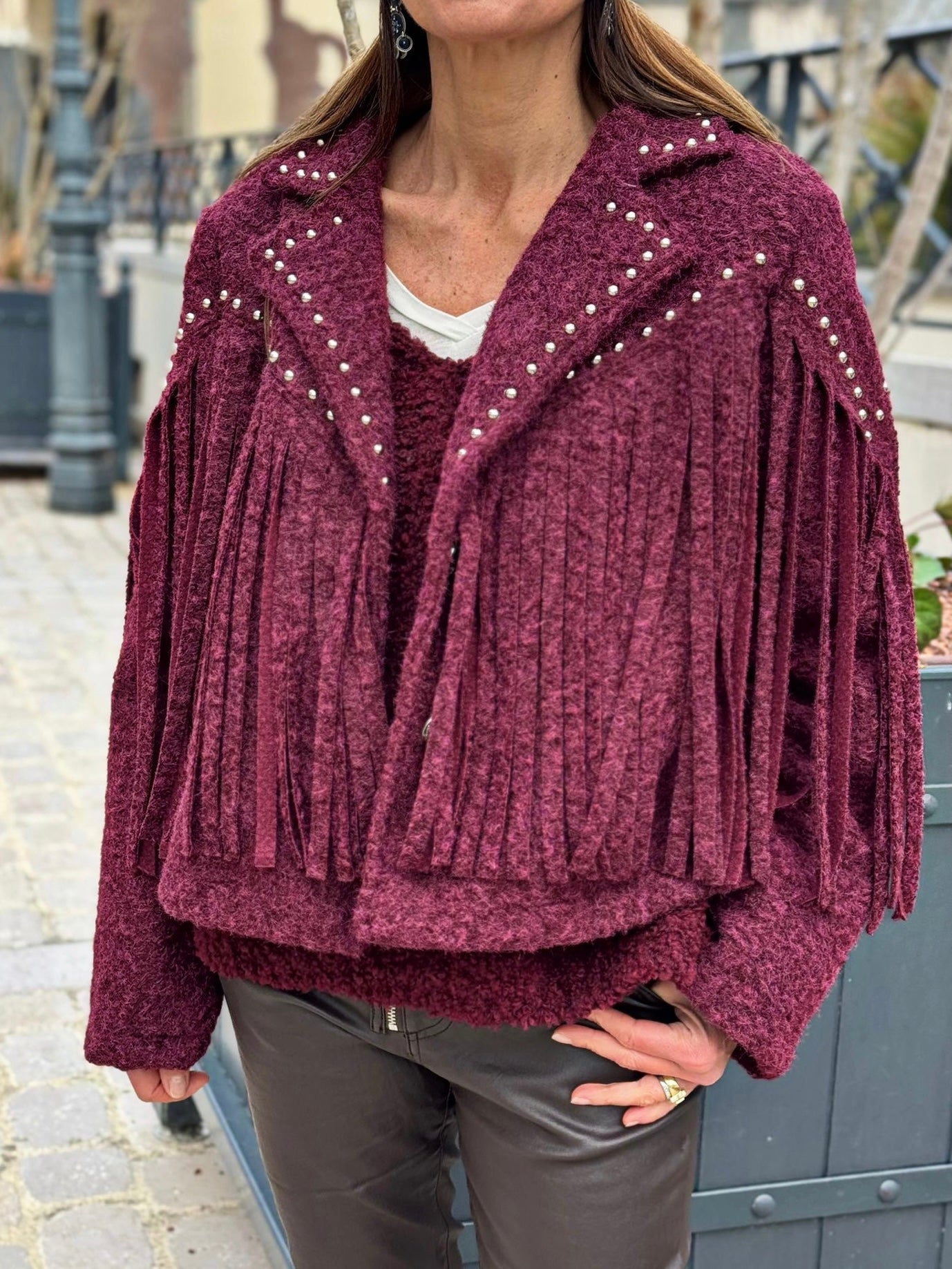 Blouson CADEN Bordeaux