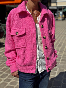 Blouson bouclette GAB Rose malabar