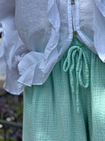 Charger l&#39;image dans la galerie, Pantalon gaze de coton YAGO Aqua
