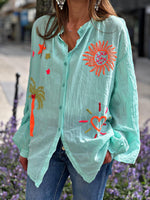 Charger l&#39;image dans la galerie, Chemise FABIOLA Aqua
