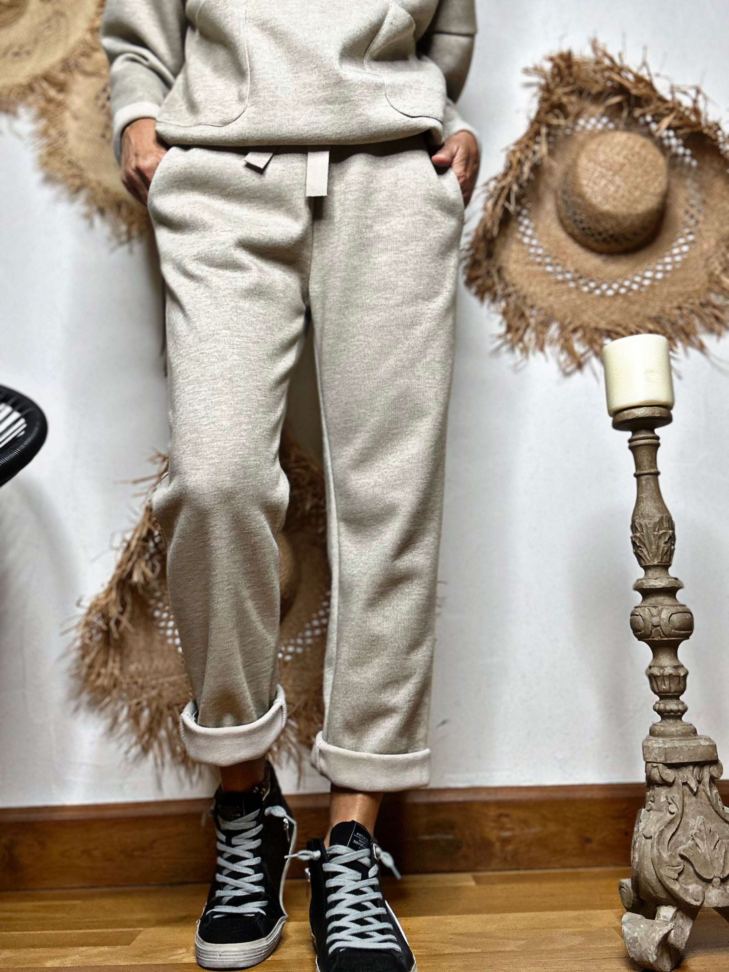 Pantalon TIMO Beige chiné