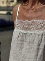 Charger l'image dans la galerie, Top lin AZELIA Beige clair
