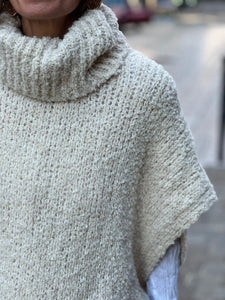Pull sans manche BERNIE Ecru