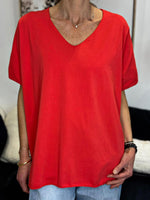 Charger l'image dans la galerie, Tee shirt uni LORIS Rouge
