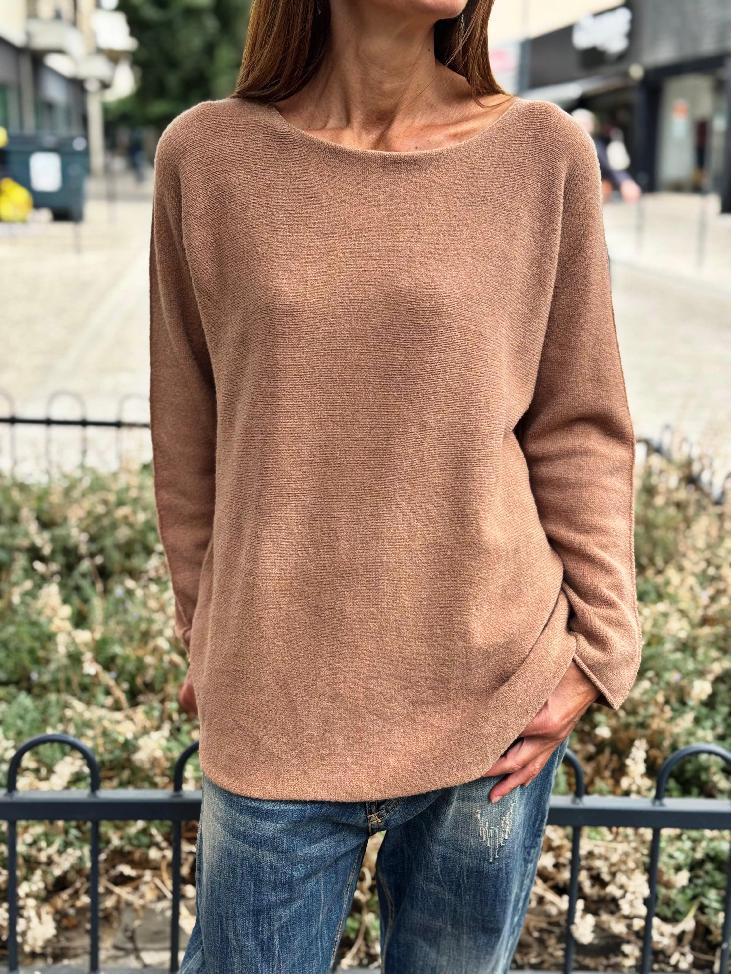 Pull doux LINO Camel