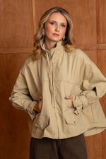 Charger l'image dans la galerie, Blouson SIENNA Beige- Gold and silver
