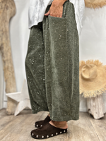 Charger l'image dans la galerie, Pantalon velours cotelé EMILIO Kaki
