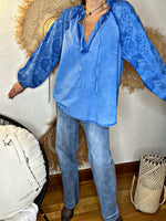 Charger l&#39;image dans la galerie, Tunique YOLANDE Bleu
