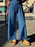 Charger l'image dans la galerie, Ensemble top et pantalon Bleu - JANEL
