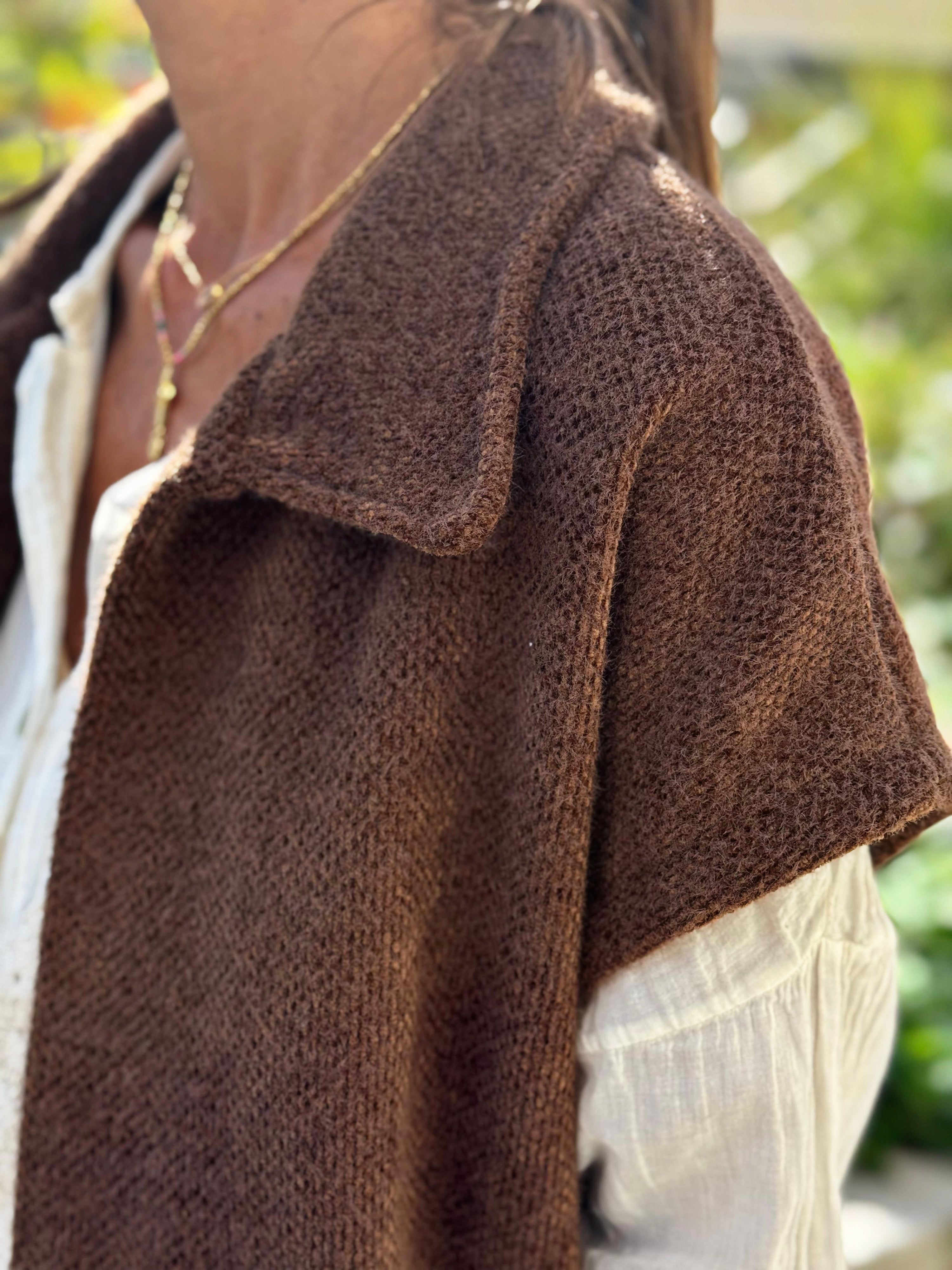 Veste sans manches LYNA Choco