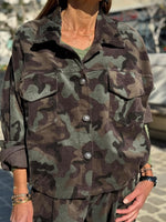 Charger l'image dans la galerie, Blouson velours MADDY Camouflage
