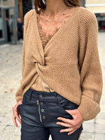 Charger l&#39;image dans la galerie, Pull LOU Camel
