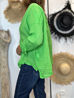 Charger l&#39;image dans la galerie, Chemise AGATA Vert
