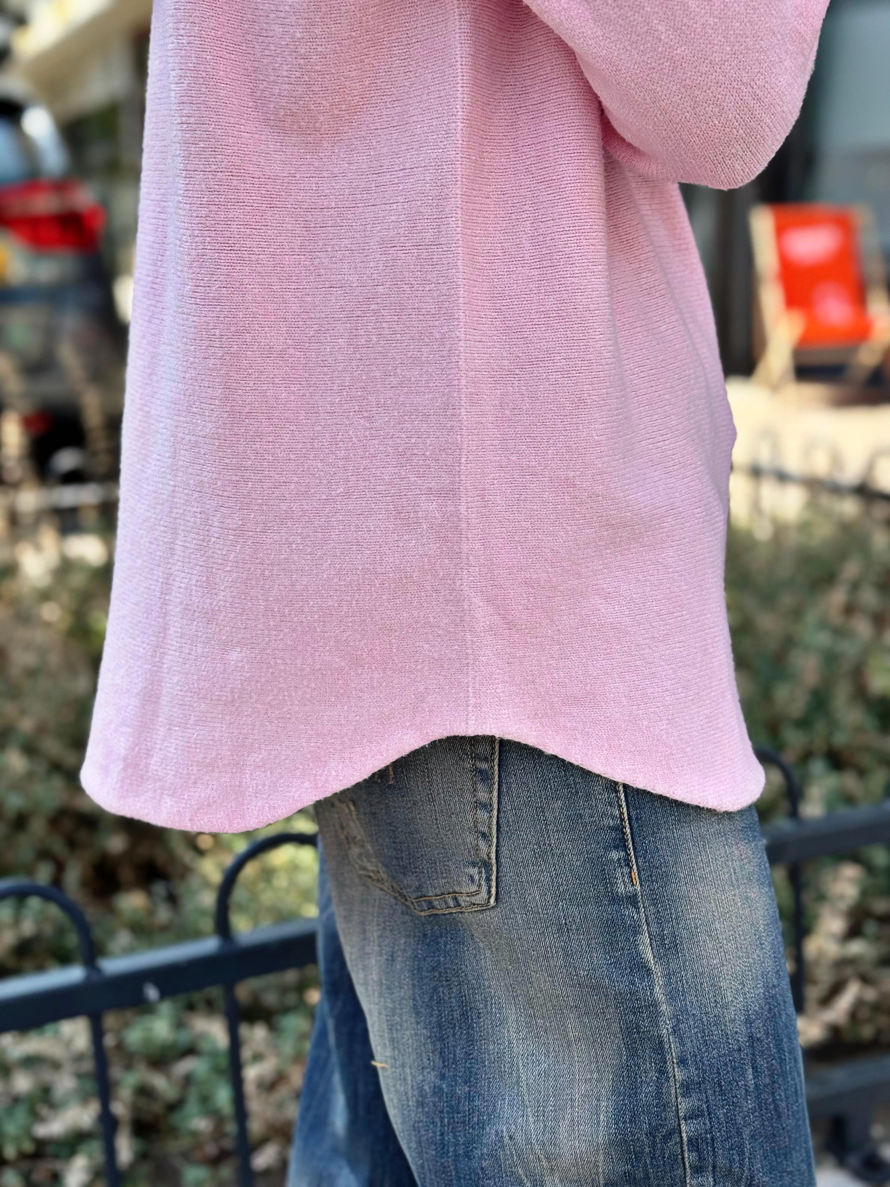 Pull doux LINO Rose