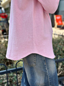 Pull doux LINO Rose